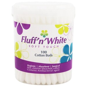 Fluff'n White Cotton Buds 100 Pieces