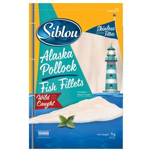 Siblou Frozen Alaska Pollock Fillets 1Kg