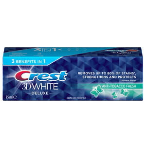 Crest Toothpaste 3D White Deluxe Glamour Anti Tobacco 75Ml