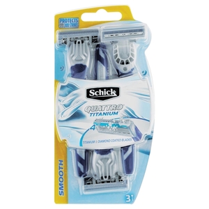 Schick Quattro Disposable Men 3'S 4 Blades