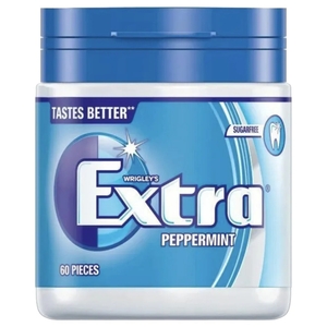 Wrigley's Extra Gum Peppermint Sugar Free 60 Pieces 84G