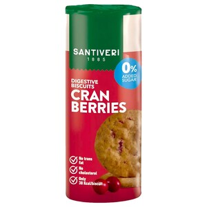 Santiveri Digestive Biscuits Cranberries 190G