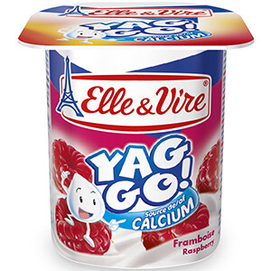Elle & Vire Yaggo Framboise 125G