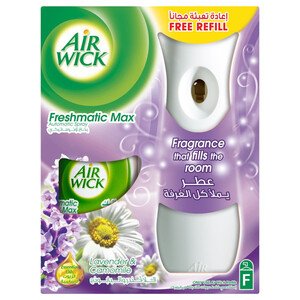 Airwick Essential Oils Automatic Air Freshener Spray & Refill Lavender & Chamomile Scent