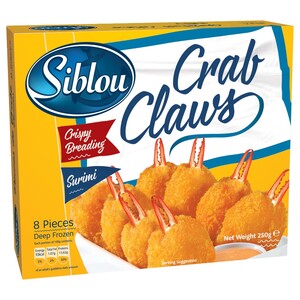 Siblou Frozen Breaded Crab Claws 250G