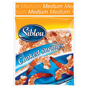 Siblou Frozen Cooked & Peeled Shrimps Medium 500G