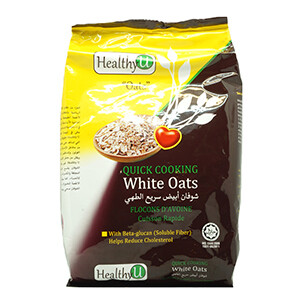 Healthy U Quick Cooking White Oats 500G Bag