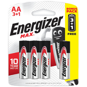 Energizer Max Battery Aa 4 Pieces