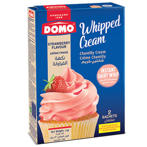 Domo Chantilly Creme Strawberry 72G