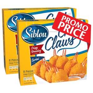 Siblou Crab Claws Breaded 250G X2