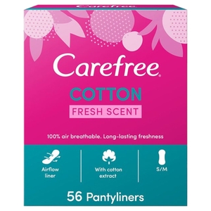 Carefree Pads Cotton Fresh 56 Pieces