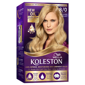 Koleston Hair Color Light Blonde 8/0 60Ml
