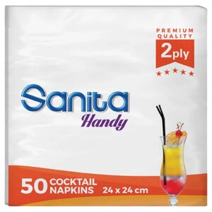 Sanita Handy Napkins Cocktail 50 Sheets