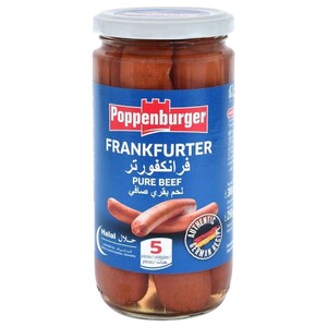 Poppenburger Pork Frankfurter 5 Pieces 250G