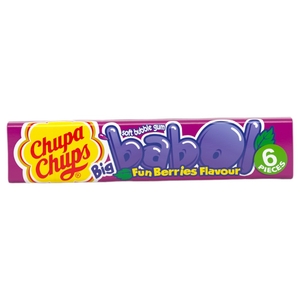 Chupa Chups Big Babol Mega Fun Berries 6 Pieces 27G