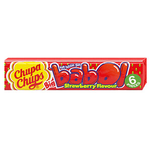 Chupa Chups Big Babol Strawberry 6 Pieces 27G