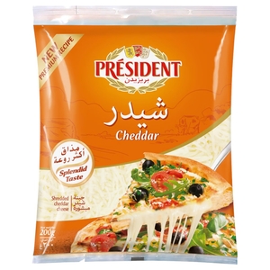Président Shredded Cheddar Cheese 200G