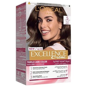 L'oreal Excellence Creme Hair Color Light Brown 5