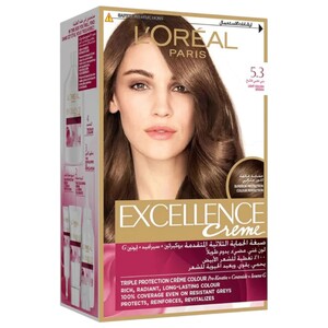 L'oreal Excellence Creme Hair Color Light Golden Brown 5.3
