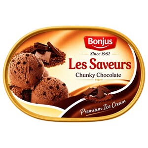 Bonjus Les Saveurs Ice Cream Chunky Chocolate 1L