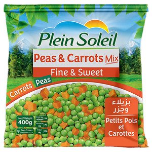 Plein Soleil Frozen Peas & Carrots Mix Fine & Sweet 400G