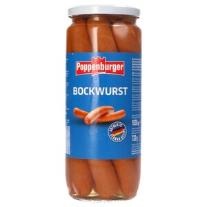 Poppenburger Bockwurst Pork 720G