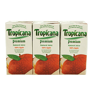 Tropicana Premium Juice Apple Tetra 180Ml X6