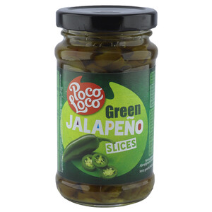Poco Loco Hot Sliced Green Jalapenos 220G