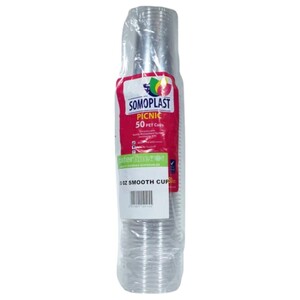 Somoplast Picnic Cups White 300Cc 50 Pieces