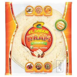El Sabor Wrap Original20cm 8 Pieces 346G