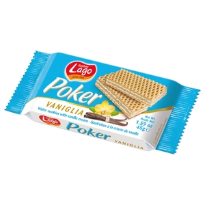 Lago Poker Wafer With Vanilla Cream 45G
