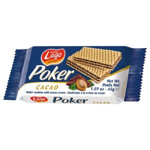 Lago Poker Wafer With Chocolate Cream 45G