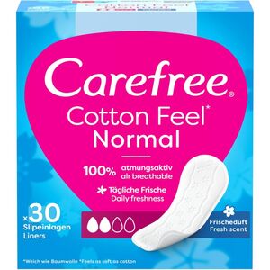Carefree Cotton Feel Pantyliners Normal Size - Unscented - Pack Of 30