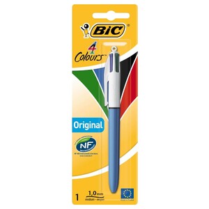 Bic Multicolour Pen Original Blue 4 Colors 1 Piece