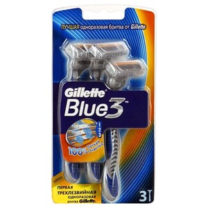 Gillette Blue 3 Regular Razor 3 Pieces