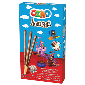 Ozmo Hoxi Poxi Biscuit Sticks With Milk Chocolate 36G