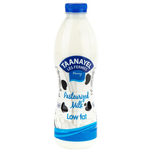 Taanayel Pasteurized Milk Low Fat 1L