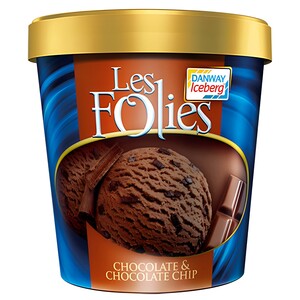 Iceberg Les Folies Ice Cream Chocolat & Chocolate Chip 1L