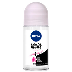 Nivea Roll On Black & White Invisible Clear 50Ml