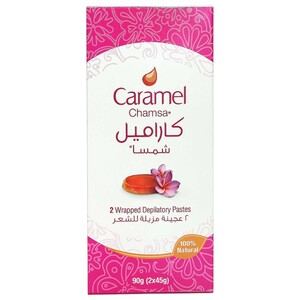 Chamsa Caramel Wrapped Depilatory Pastes 2 Pieces 90G