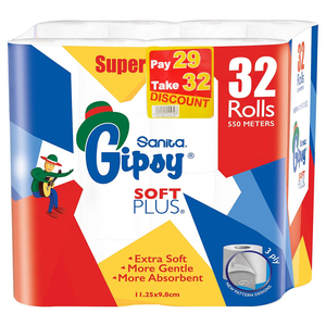 Gipsy Toilet Paper Pay 29 Rolls Get 32 Rolls