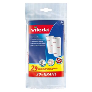 Vileda Lint Roller Refill 29 Sheets X 2Pcs
