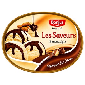 Bonjus Les Saveurs Ice Cream Banana Split 1L
