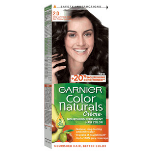 Garnier Color Naturals Hair Color Cream Deep Luminous Black 2.0 40Ml