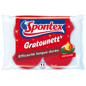 Spontex Gratounett Stop Graisse Red 2 Pieces