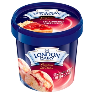 London Dairy Ice Cream Strawberry Cheese Cake 1L