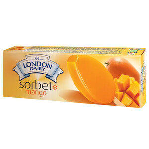 London Dairy Ice Cream Sorbet Mango 100Ml