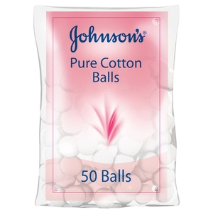 Johnson's Pure Cotton Balls 50 Pieces