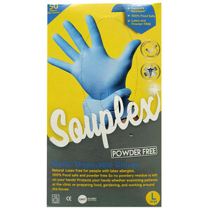 Souplex Nitrile Gloves Blue L*50