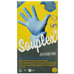Souplex Nitrile Gloves Blue S *50